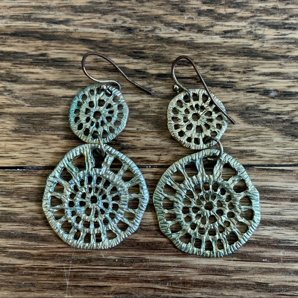 Gold Dangling Earrings